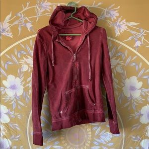 True Religion Overdyed zip-up hoodie